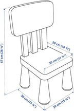 Ikea Mammut Children's Chair, in/Outdoor/Light Blue