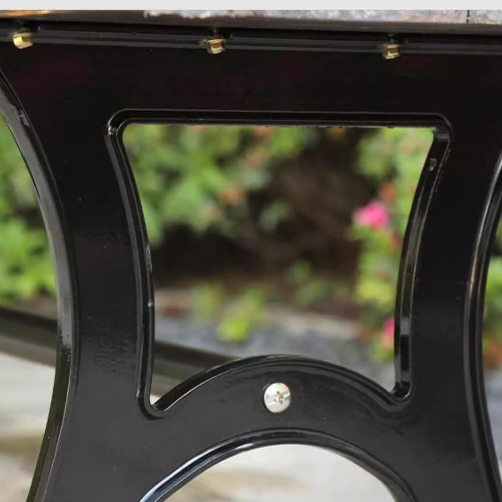 Patio Benches for Outdoors Park Chair Outdoor Rest Bench Courtyard Cast Aluminum Seat Garden Benches for Outdoors