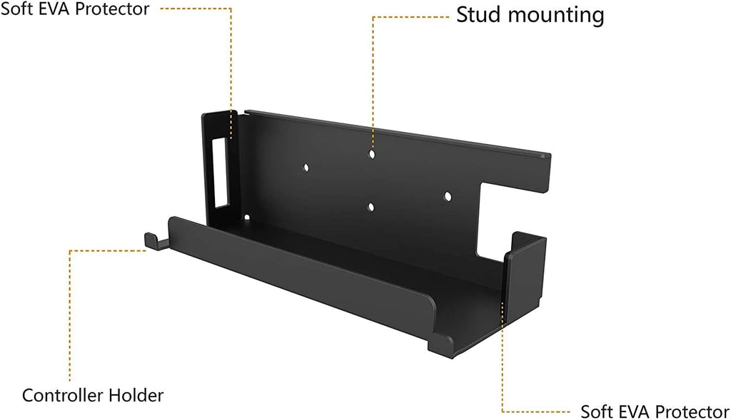 Monzlteck Wall Mount for Switch1/OLED, Near Or Behind TV,Save Space，Quick Heat Dissipation, Easy to Install,Not Fit for Switch2