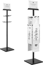 Wet Umbrella Bag Stand with 400 Bags, Dual Size Disposable Bags | Metal Holders for Magnetic Signs, Commercial Wet Bag Wrapper Holder Indoor Entryway