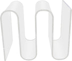 Side Table, S Shape Side Table, Creative Nightstand for Bedroom, Living Room, Hotel Decoration (Clear)