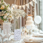 HappyFiller 420 Pcs Acrylic Diamonds Diving Gems Crystal Clear Treasure Jewels for Table Scatters, Wedding Centerpieces,Party Decor,Vase Fillers,Gift for Bride,Mom,Brithday,Size:0.8",0.4"