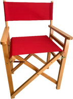 1 Set (3pcs) 20.86"L x 16.14"W Directors Chair Canvas Replacement Director Chair Replacement Canvas with Round Fiberglass Stick for Directors Chairs Director Chair Covers Replacement Canva (Red)