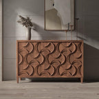 Entryway Cabinet Modern Sideboard Living Room Decorative Cabinet Wooden Entrance Cabinet Suitable for Dining Room, Home and Kitchen Sideboard Storage Cabinet(S:120 * 40 * 85CM)