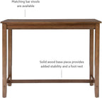 Linon Claridge Rustic Wood 36 inch Height Pub Table