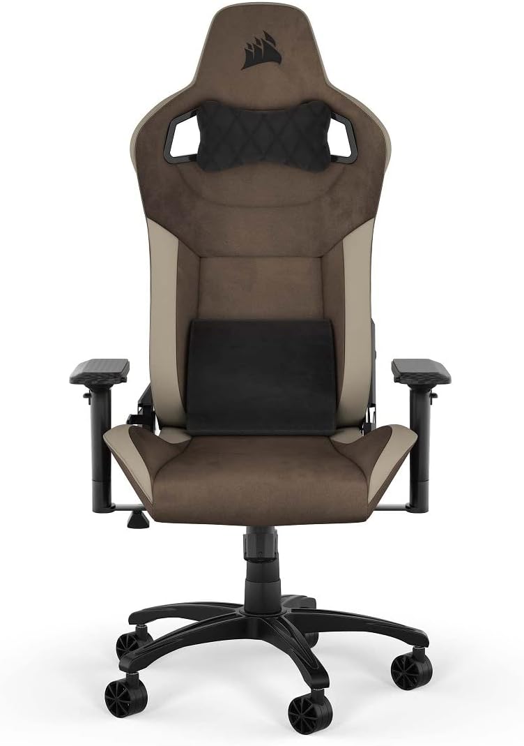 CORSAIR CF-9010061-WW T-3 Rush V2 Brown Gaming Chair, Office/Desk Chair, for Games, Reclining, Computer Chair, PU Leather, Adjustable Height, Brown