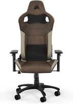 CORSAIR CF-9010061-WW T-3 Rush V2 Brown Gaming Chair, Office/Desk Chair, for Games, Reclining, Computer Chair, PU Leather, Adjustable Height, Brown