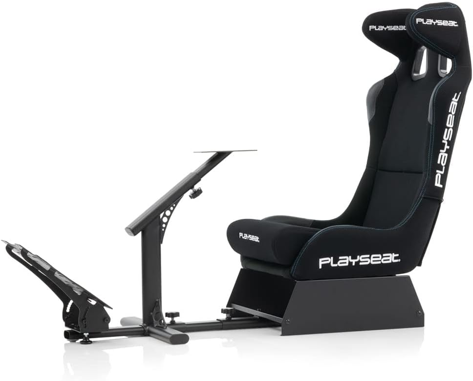 Playseat Evolution Pro Sim Racing Cockpit | Comfortable Racing Simulator Cockpit | Easily Adjustable | Compatible with All Steering Wheels & Pedals on the Market | Supports PC & Console |Actifit