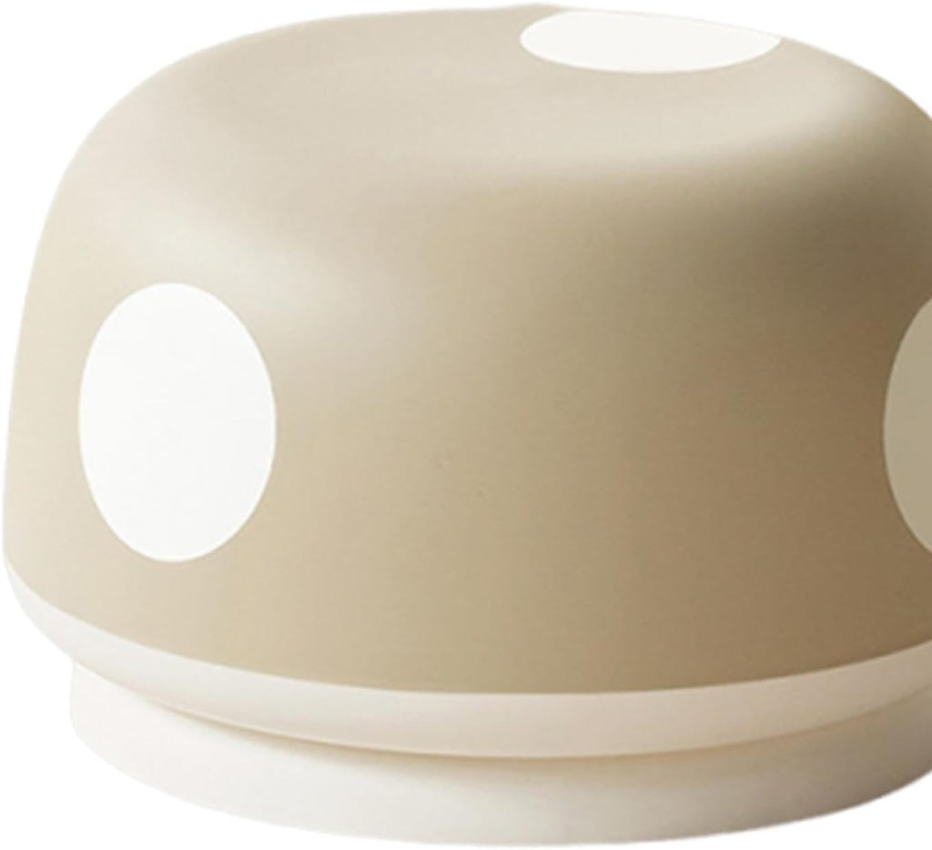 HouseVibe Mushroom Footstool 12 Inch Diameter | PP Material Shoe Changing Stool Ottoman for Entryway, Nursery, Bedside