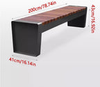 Patio Benches for Outdoors Outdoor Benches, Shopping Mall Seats, Square Community Solid Wood Leisure Public Backrest Garden Benches for Outdoors