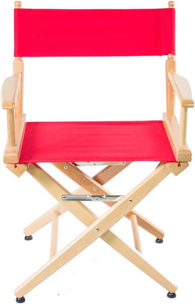 Filmcraft Short Director Chairs (Natural Frame/Red Canvas)