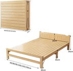 Camping Bed Temporary Household Folding Bed, Office Nap Hard Board Folding Bed(XL)