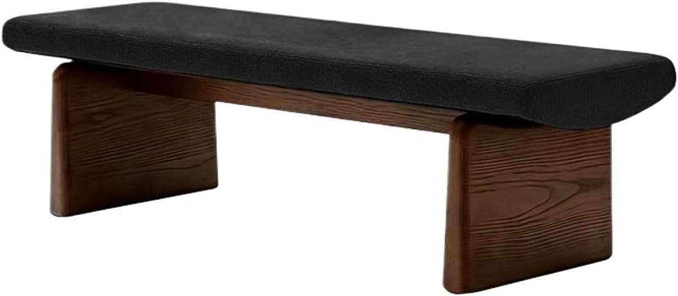 Modern Wooden Sofa Bedroom Bed end Bench Hotel Leisure Entryway(Large)