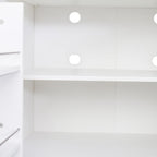 Kitchen Cabinet Tall Food Pantry with Door Shelves, Farmhouse Pantry Cabinet 5 Tier Food Cupboard for Dining Room Laundry, White