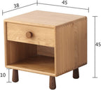 NordicSolidWoodChildren'sBedsideTable,CartoonNightstandForBedroom,BoyAndGirlBedsideCabinet2Drawer,SimpleBedroomStorageCabinet45X38X45CM(Color:B) Needed