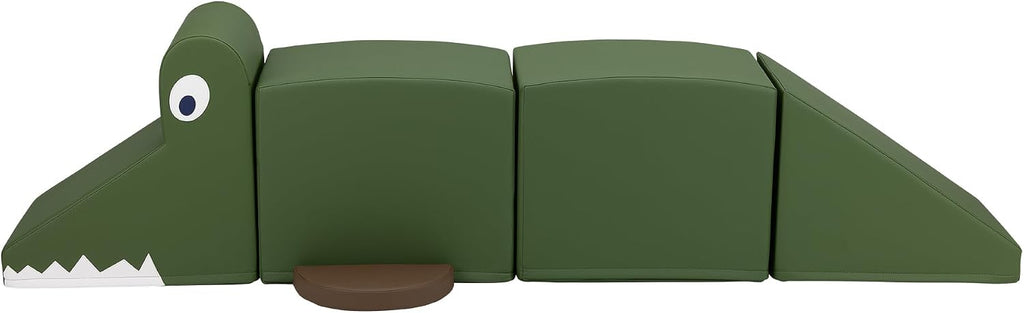 Sprogs Foam Crocodile Bench – Fun and Functional Seating for Preschool, Daycare, and Home Play Areas