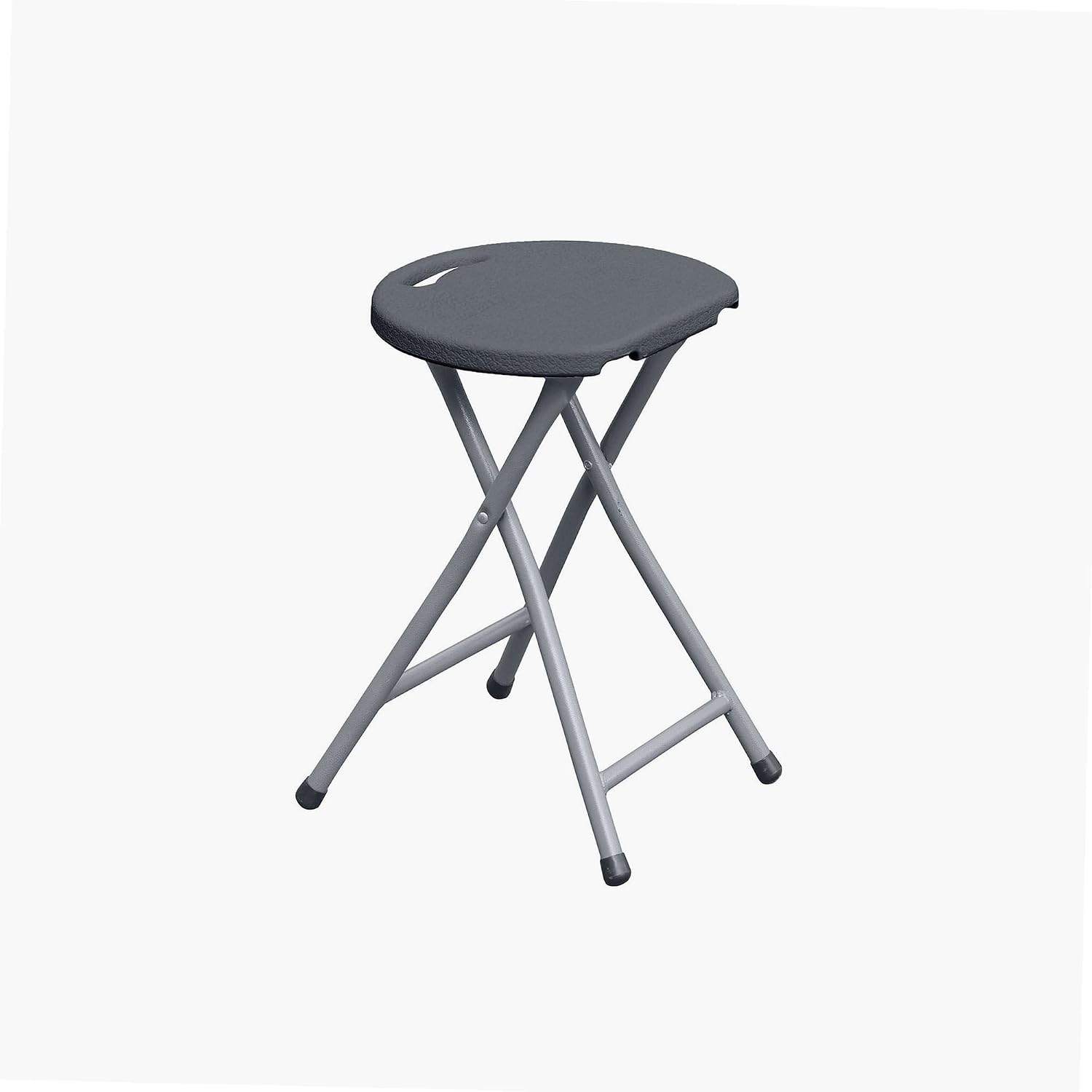 WERKA PRO Grey Folding Stool Height 46 cm