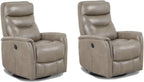 Starlight Canyon Home Linen Recliner Nursery Glider Set of 2 – Luxurious Boucle Chair Pair with Swivel Motion for Ultimate Comfort
