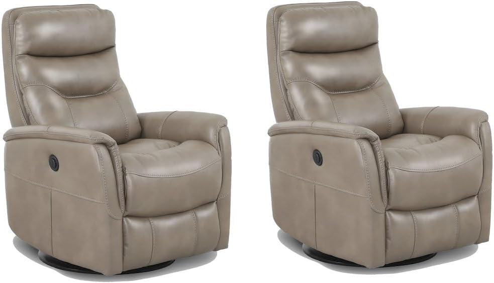 Starlight Canyon Home Linen Recliner Nursery Glider Set of 2 – Luxurious Boucle Chair Pair with Swivel Motion for Ultimate Comfort