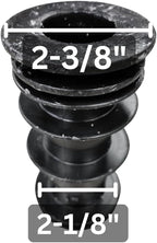 Cramco Replacement 2-3/8" (2.375") Plastic Insert Bushing for Caster Dining Chairs (Set of 2)