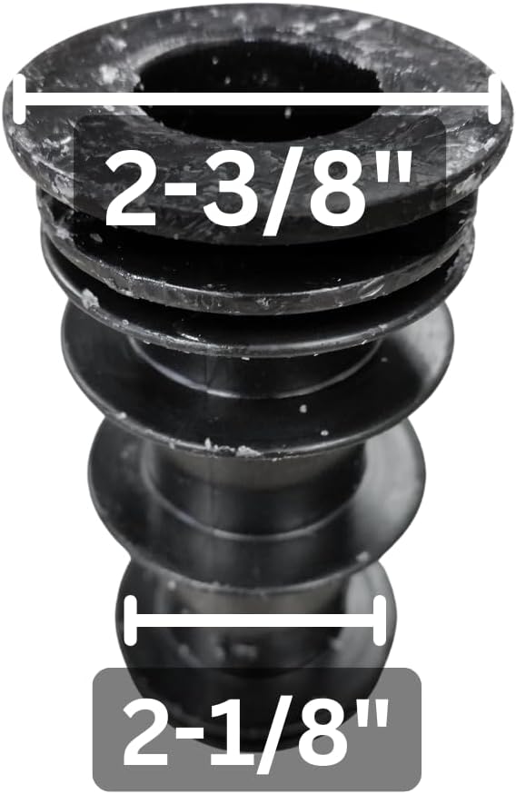 Cramco Replacement 2-3/8" (2.375") Plastic Insert Bushing for Caster Dining Chairs (Set of 2)