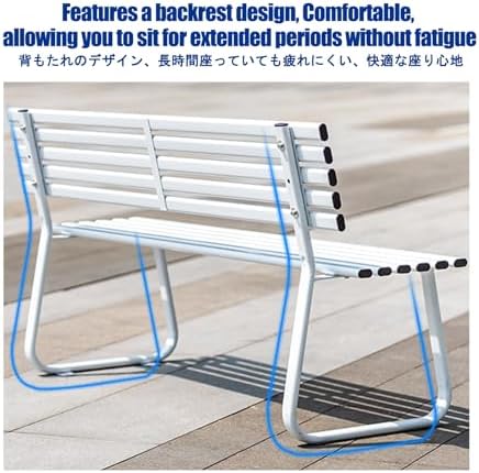 Outdoor Benches, Patio Benches for Outdoors, Features a Cast Iron Frame with Strong Load Bearing Capacity, Making It Suitable for Gardens and Courtyards.(Green,Backless)
