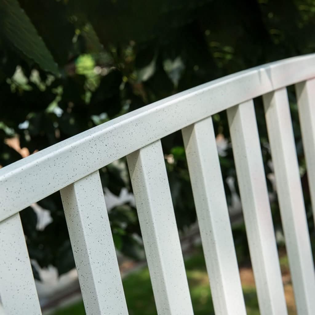 Patio Benches for Outdoors Outdoor Park Bench Community Plaza with Backrest Metal Leisure for Terrace Courtyard Balcony Shopping Mall Garden Benches for Outdoors