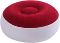 Inflatable Donut Chair, PVC Lazy Sofa, Foldable Round Seat for Bedroom and Outdoor Use (red)