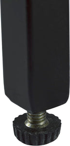 View Point Accent Table with Stone Top, Wood Frame, and Metal Base. Light Smoke.
