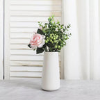 Premium Quality Large Ceramic Vase - 9 Inch Flower Vase for Home, Farmhouse, Modern, Bohemian Decor