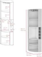 Tall Freestanding Wine Cabinet, Pantry Sideboard Locker with Shelf for Living Room Kitchen,for Kitchen Home