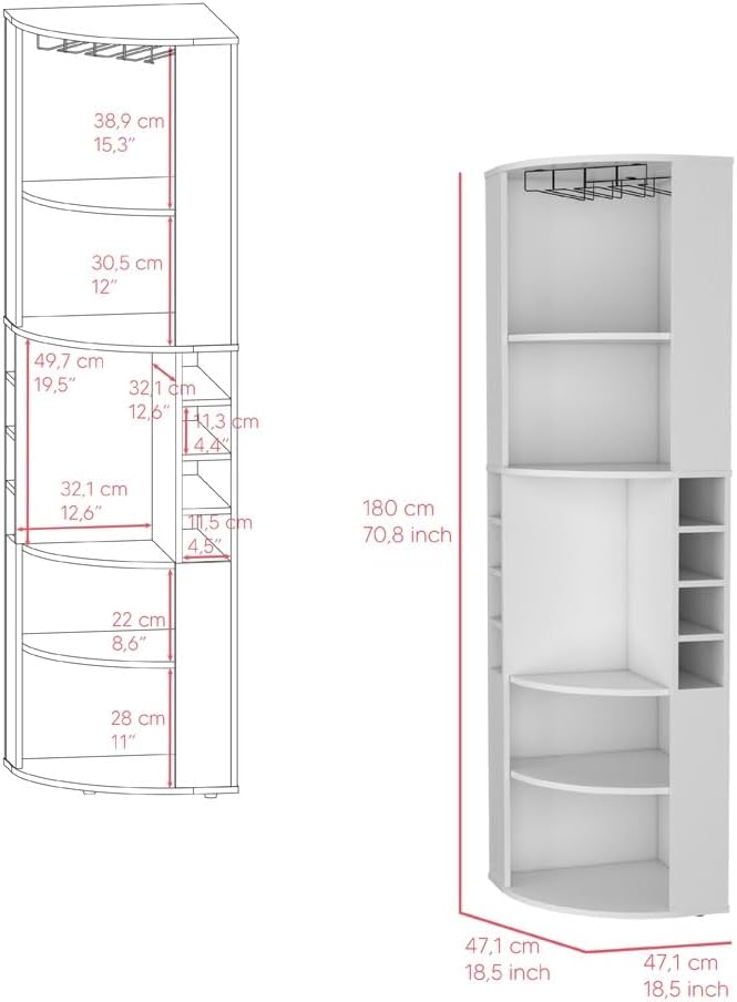 Tall Freestanding Wine Cabinet, Pantry Sideboard Locker with Shelf for Living Room Kitchen,for Kitchen Home
