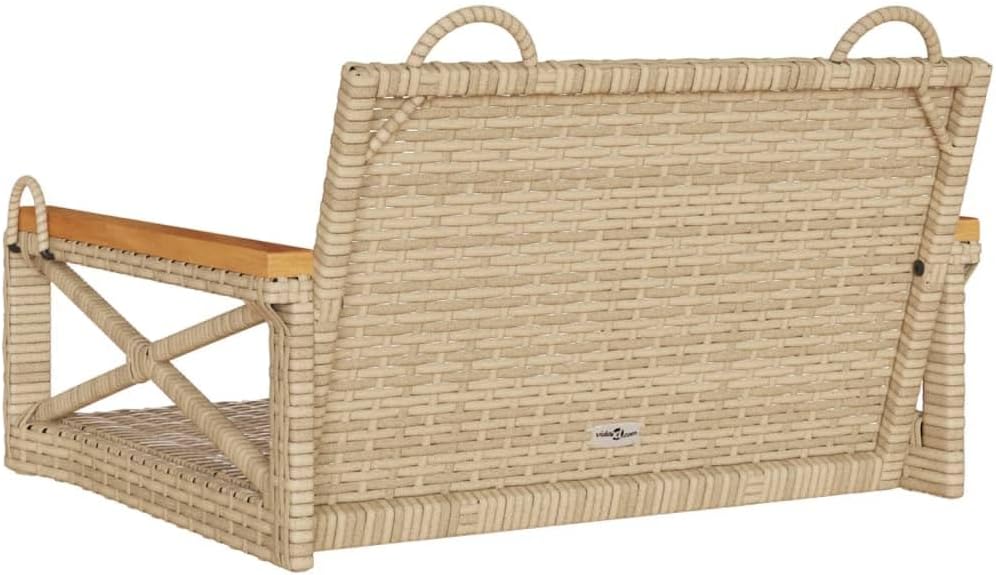 Patio Swing Bench Beige,Modern Outdoor Swing Chair with Style – for Gardens and Patios Patio Furniture