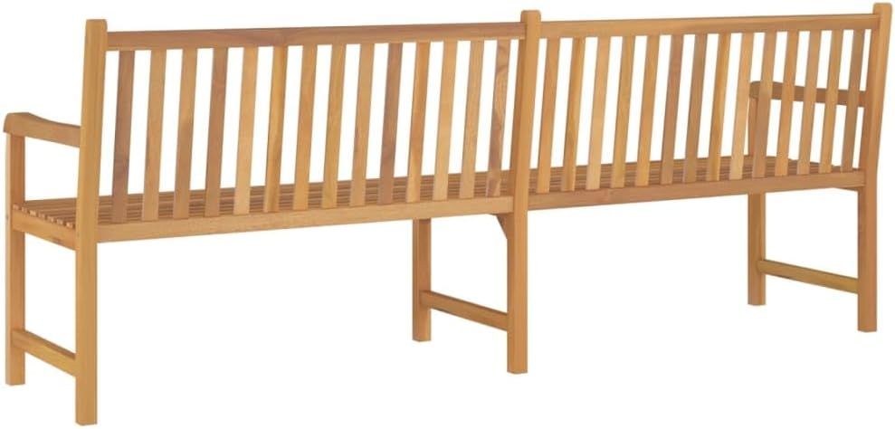 Garden Bench Warm Teak Wood Fine Sanded Teak Hardwood Large,Solid Teak 4Seater Garden Bench for Comfort and Style Outdoor Patio Furniture