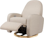 Babyletto Nami Power Recliner Glider Chair, Performance Beach Eco-Weave | GREENGUARD Gold & CertiPUR-US Certified Electronic Nursery Recliner w/ USB Ports - 270° Swivel - Water & Stain Repellent