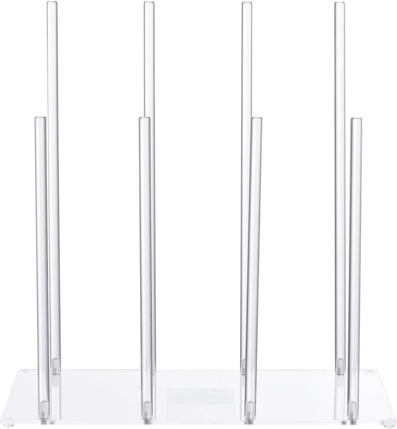Stackable Boot Organizers Sturdy Acrylic Rack Stores 4 Pair of Shoes with Space Efficiency Space Saving Boot Organizers Shelf