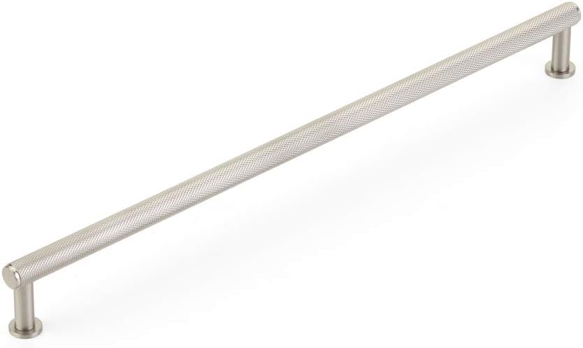 Schaub Pub House Collection 12 in. (305mm) Knurled Pull, Brushed Nickel - 5012-BN