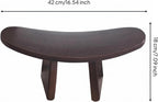 predolo Mindful Kneeling Stool Curved Meditation Seat Stool Compact Home Seating, Brown, Medium 42 21 18 CM