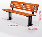 Patio Benches for Outdoors Creative Seat Double Backrest Bench Community Square Outdoor Leisure Chair Garden Benches for Outdoors