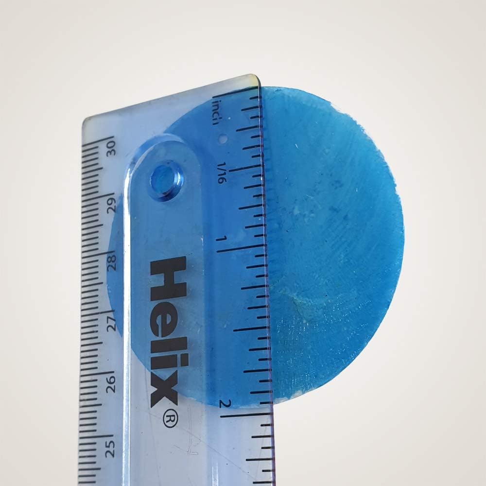 VIE Naturals Capiz Shell Discs 5cm Diameter with 2 Holes - 45 Pcs -Turquoise