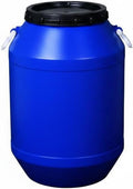 Large Capacity Container with User-Friendly Wide Opening Thickened HDPE Barrel Secure Outer Lid Storage Solution Suitable for Water Collection Home Organization Ingredient Storage, Blue, 60L