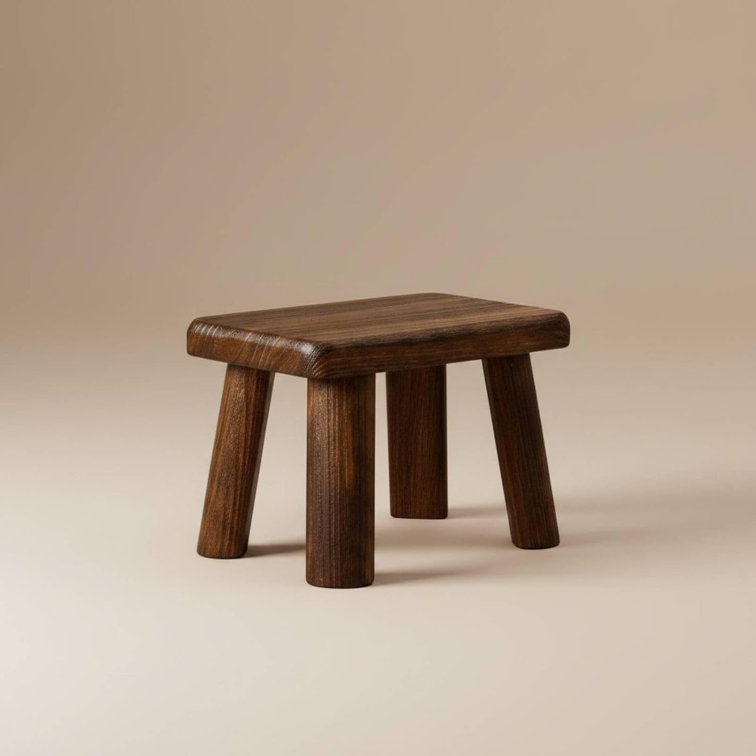 Wooden Square Stool Chinese Sturdy Wood Footstool Sturdy Wooden Footstool for Kids, Entryway, Tea Room, Large Tall Solid Wood Stool
