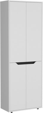 Storage Cabinet Kitchen Pantry with Four Doors and and Five Interior Shelves,for Kitchen,Dining Room,11.8 * 23.6 * 66.9