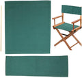GORGECRAFT 19~20x7~15" Director Chair Canvas Replacement Green Movie Chair Covers Kit Seat and Back with Two Wood Stick Easy to Clean Makeup Artist Chair Seat Cover for Home Patio Supplies