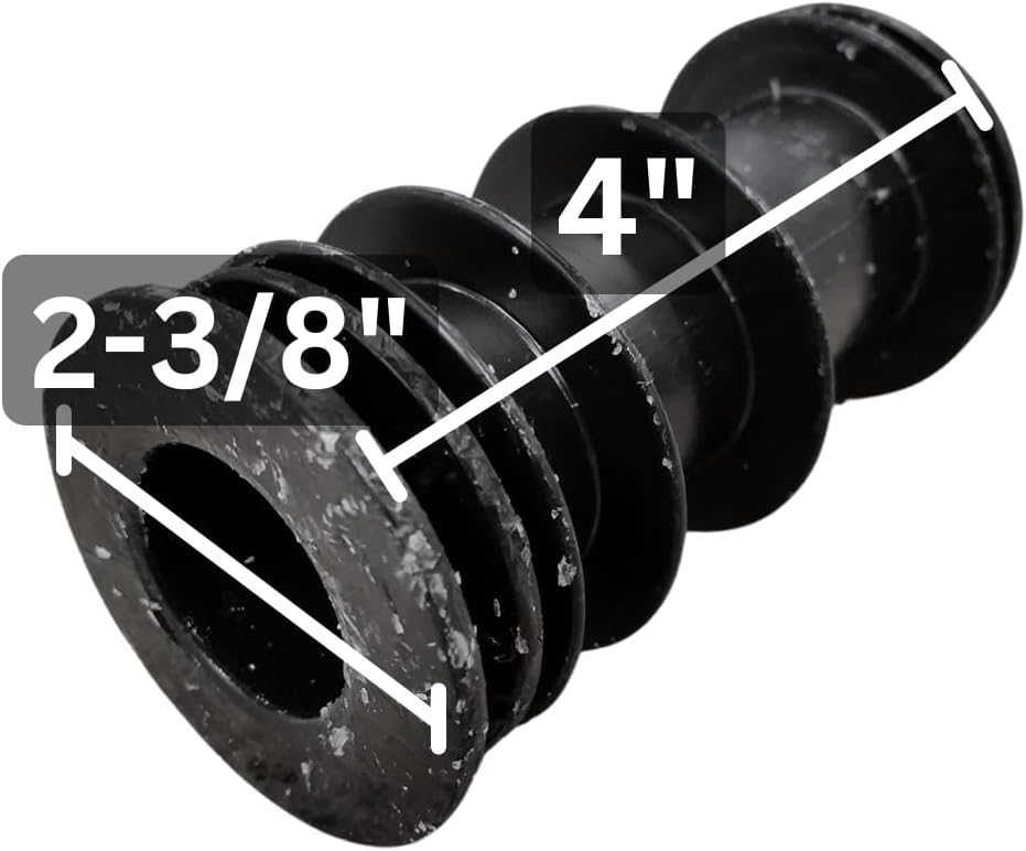 Cramco Replacement 2-3/8" (2.375") Plastic Insert Bushing for Caster Dining Chairs (Set of 2)