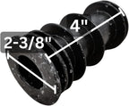 Cramco Replacement 2-3/8" (2.375") Plastic Insert Bushing for Caster Dining Chairs (Set of 2)