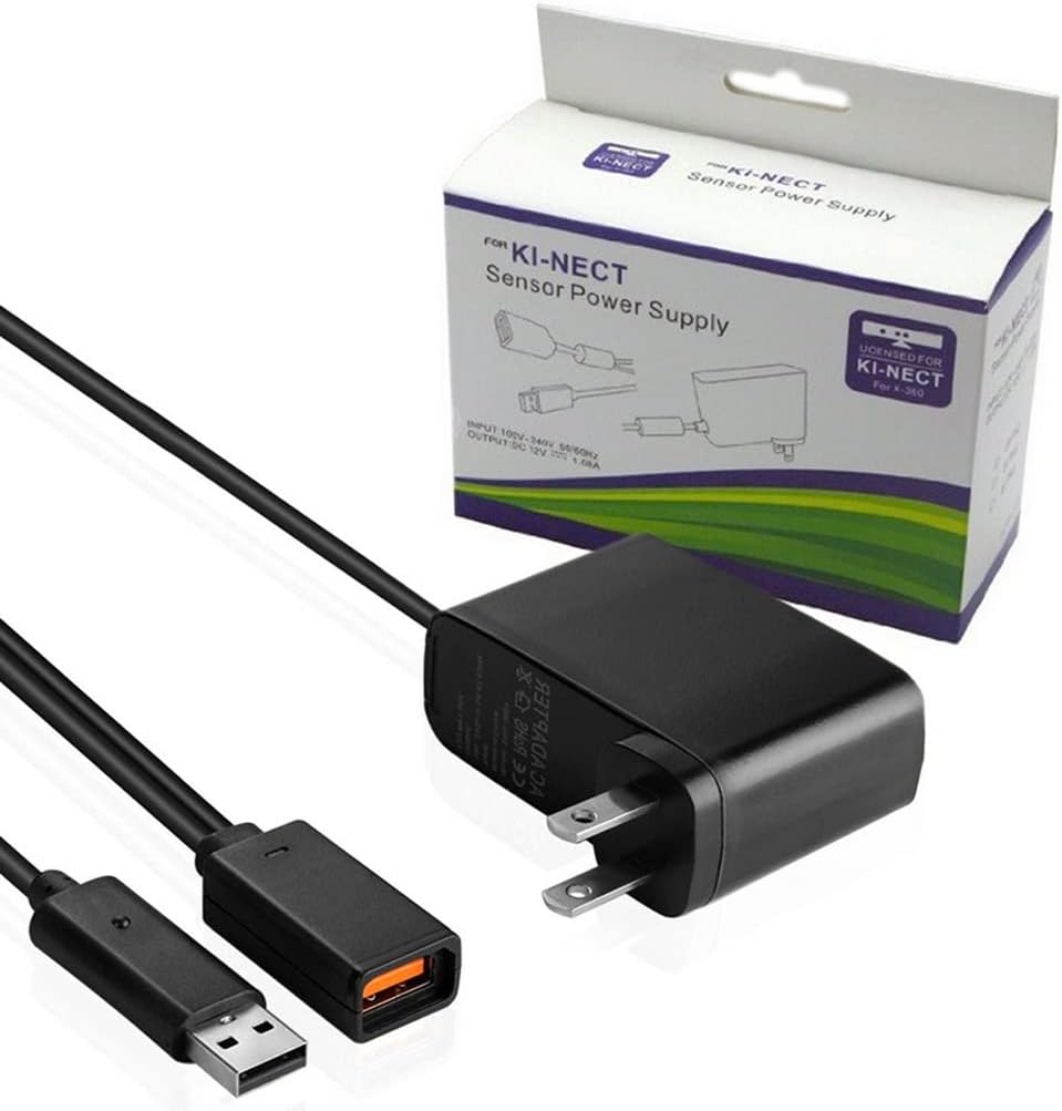 Console Sensor USB Charger AC Power Supply Adapter Cable for XBOX (360 Console) for Kinect Game Accessory