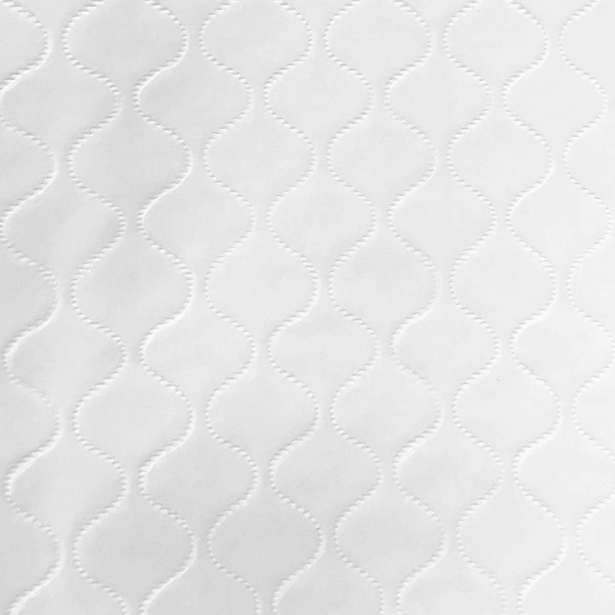 LAMINET Table Protector for Dining Room Table Quilted Table Pads 52x108 | Quilted, heavy-duty cover protects wood surfaces; this non-slip oblong table pad can be easily customized to fit.