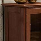 Entryway Cabinet Chinese Creative Solid Wood Wine Cabinet Restaurant Multifunctional Dining Sideboard Home Kitchen Storage Cabinet Sideboard Storage Cabinet