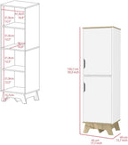 Single Kitchen Pantry Wallas Cabinet, Storage Cabinet Locker with Four Shelves,for Kitchen Home